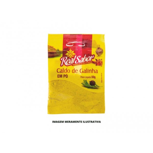 TEMPERO - REAL SABOR - 40g - CALDO DE GALINHA - CX50